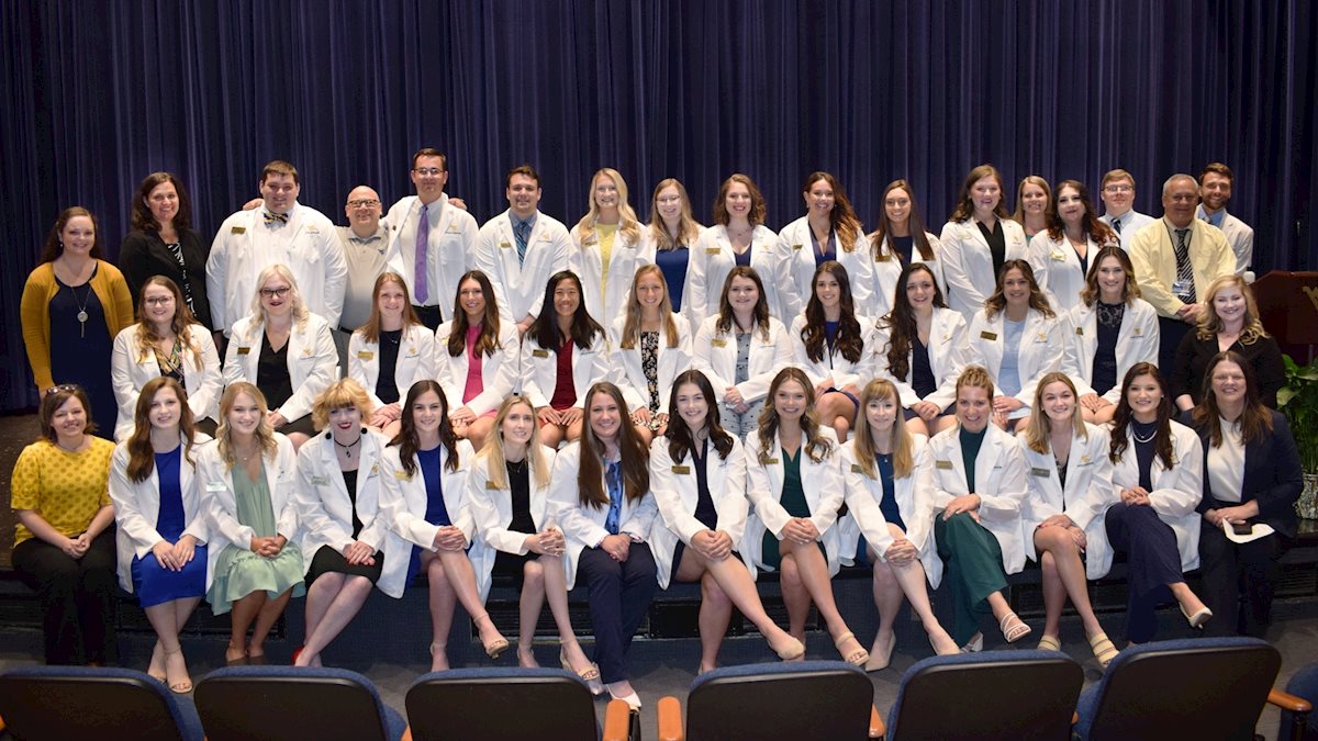 The WVU School of Medicine occupational therapy program hosts pinning ceremony for masters and doctoral students