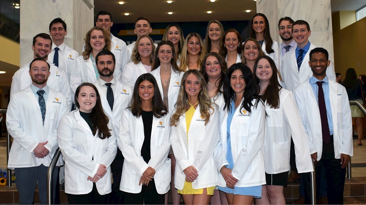 The WVU School of Medicine physician assistant studies program hosts white coat ceremony for class of 2024
