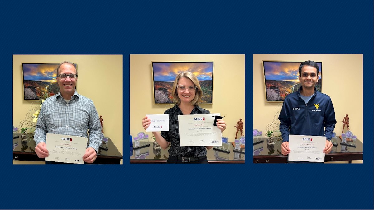 Three nursing faculty earn ACUE certification 