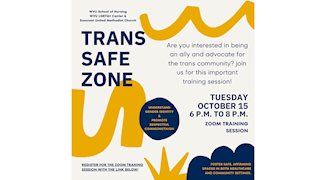 Trans Safe Zone training to be held Oct. 15