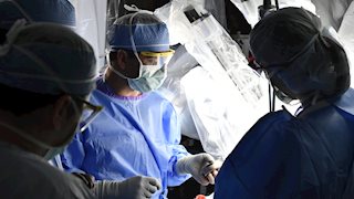 WVU Cancer Institute surgeons perform robotic liver infusion pump surgery 