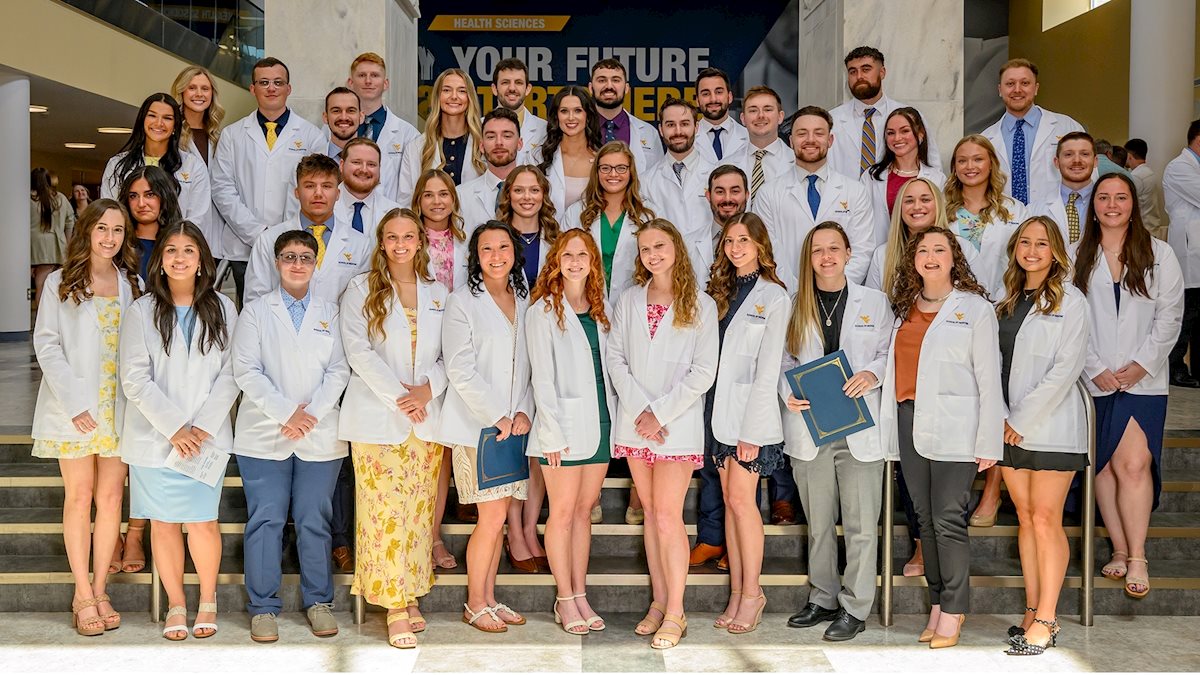 WVU Division of Physical Therapy holds white coat ceremony, celebrates students’ transition to patient care 
