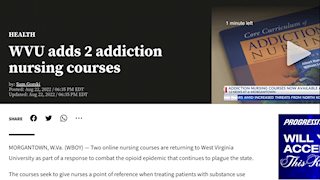 WVU in the News: Addiction Nursing Care courses encourage informed, compassionate care
