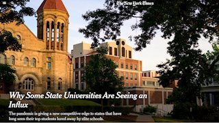 WVU in the News: Why Some State Universities Are Seeing An Influx