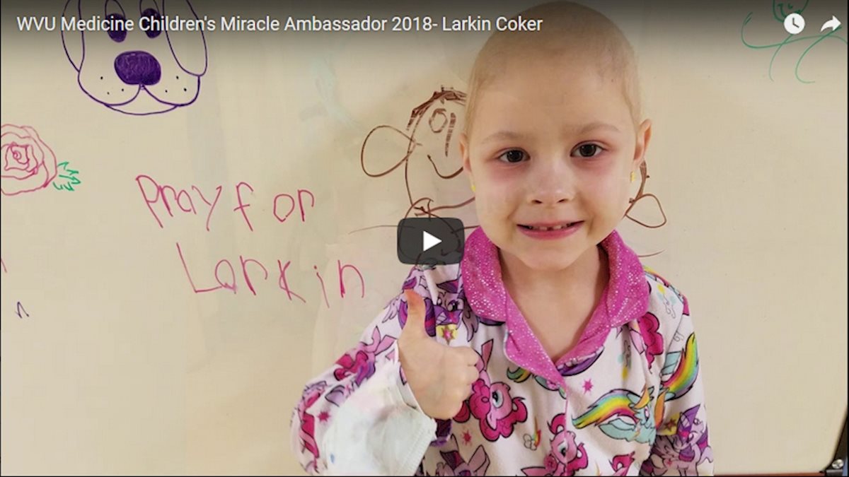 WVU Medicine Children's Miracle Ambassador 2018 - Larkin Coker