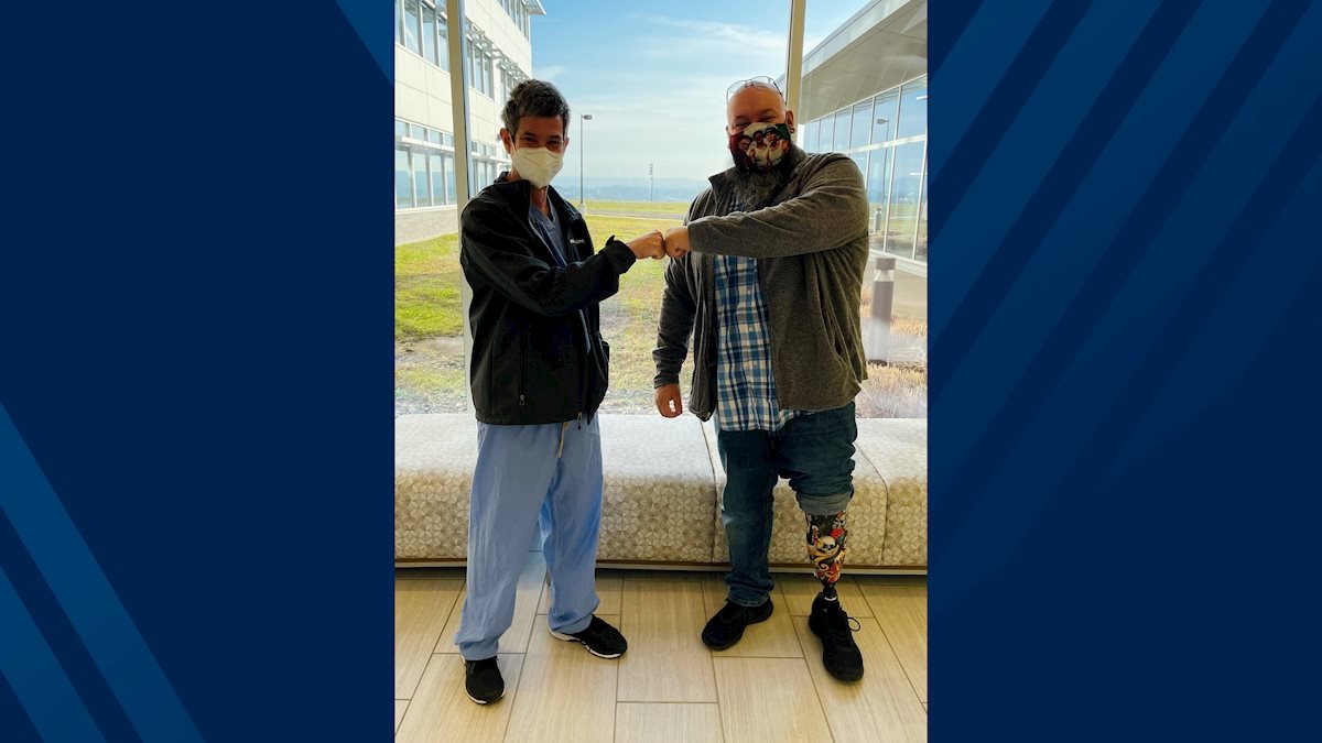  WVU Medicine surgeons help amputee live without pain