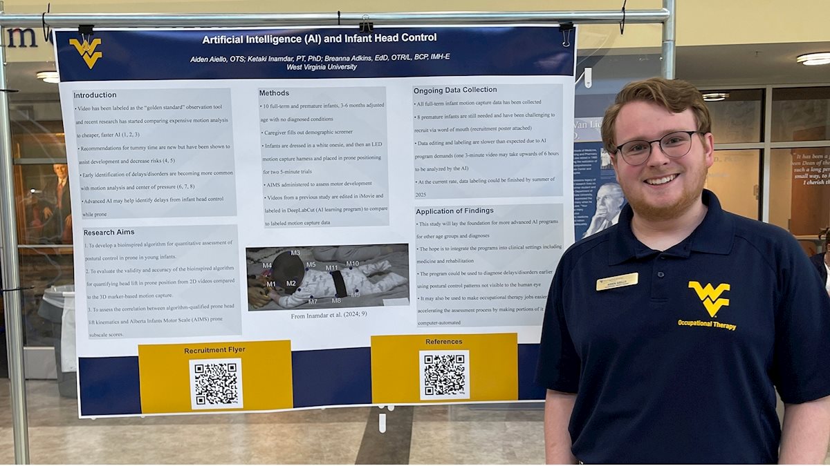 WVU occupational therapy student helps advance AI tools for infant motor development research