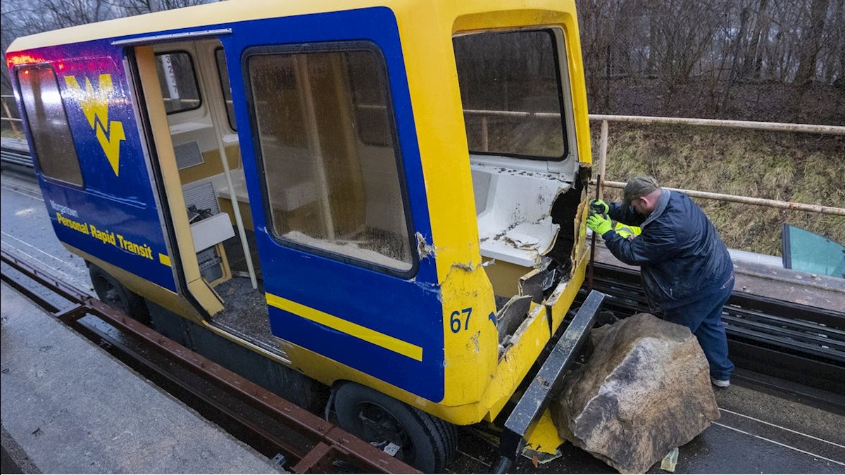  WVU Personal Rapid Transit (PRT) updates following rock slide