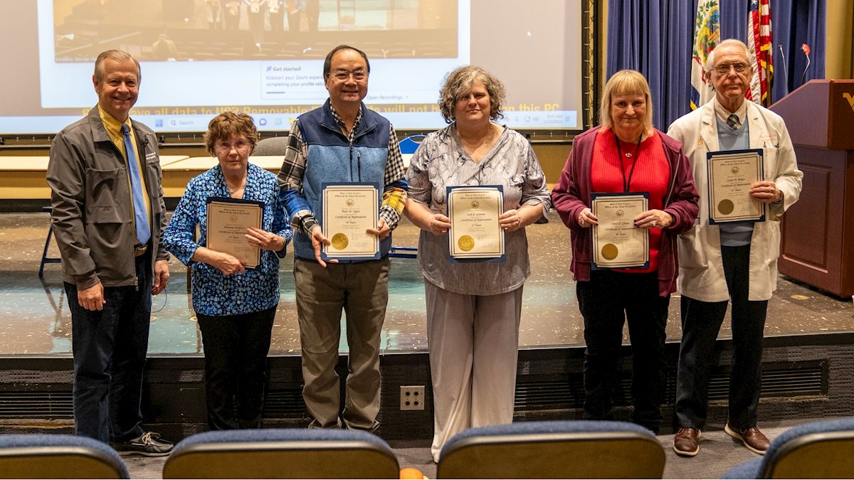 WVU School of Dentistry faculty, staff honored for longtime service