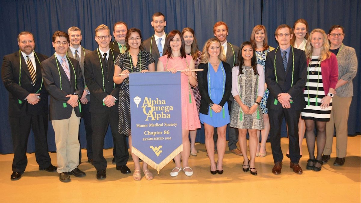 WVU School of Medicine Alpha Omega Alpha honor society inducts new