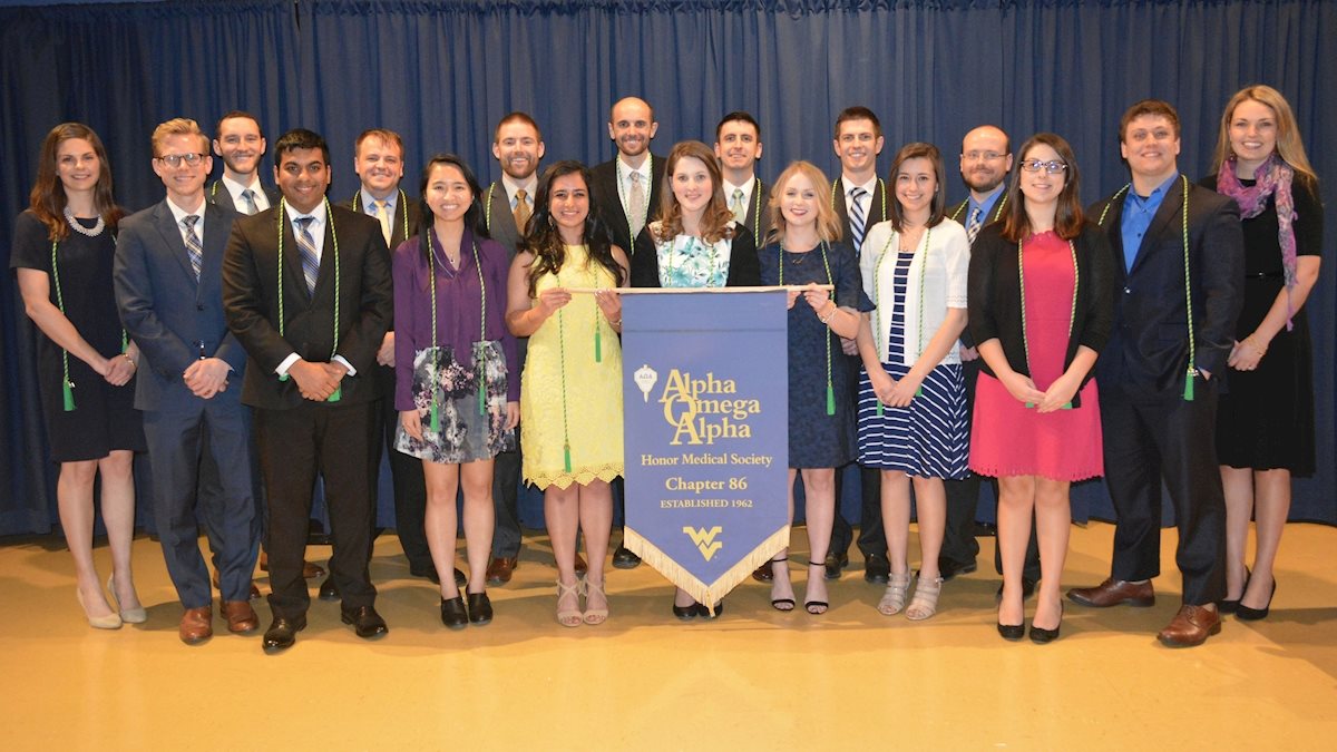 WVU School of Medicine Alpha Omega Alpha Honor Society inducts new