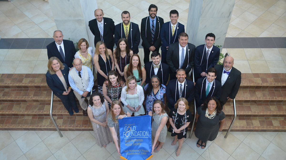 WVU School of Medicine inducts students, residents and faculty into Gold Humanism Honor Society