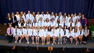 WVU School of Medicine Occupational Therapy students receive white coats, begin clinical rotations 