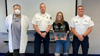WVU School of Nursing Beckley Campus students receive naloxone training from Beckley Fire Department