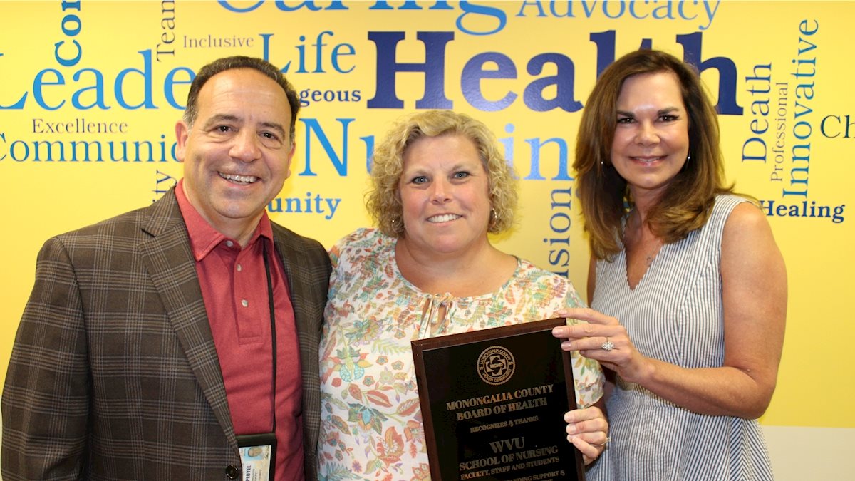 WVU School Of Nursing Receives Recognition Award From Monongalia County