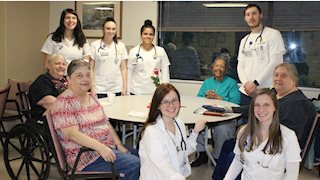 WVU School of Nursing students provide health education to Keyser residents. 