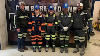 WVU School of Public Health students experience hands-on learning in underground mine