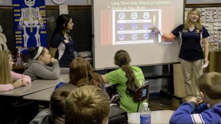 WVU student pharmacists educate youth about substance and prescription drug abuse
