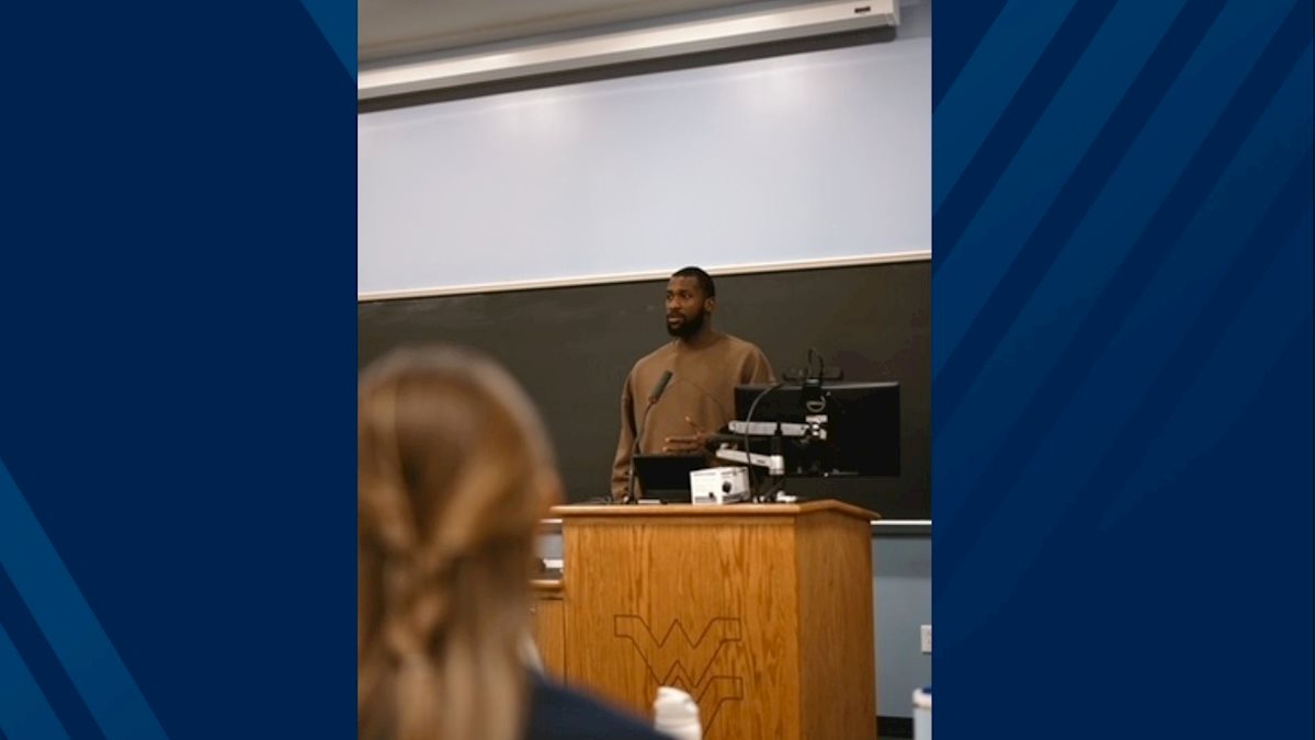 WVU students and patients discuss stuttering and advocacy with NBA player Michael Kidd-Gilchrist 