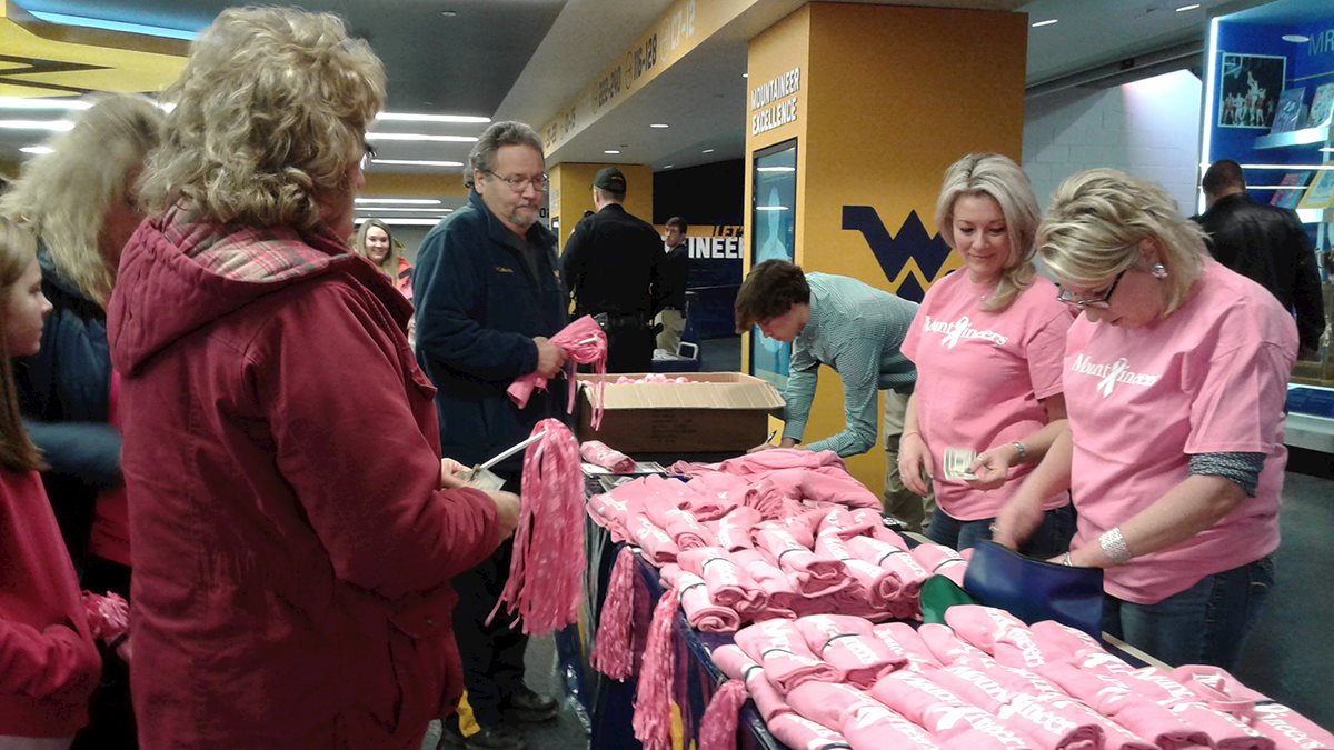 WVU women's basketball game raises breast cancer awareness and support for breast care center